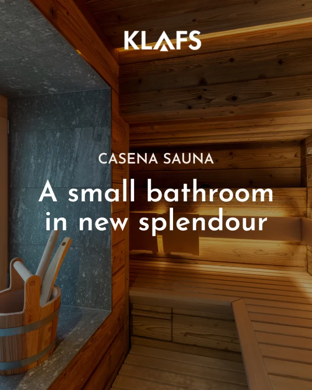 This small bathroom was the perfect place for a stylish sauna fit for at least two people. The result is a small, but all the more cosy bathroom wellness oasis with great attention to detail.

To make the most of the available space KLAFS designed and installed:

🔥 Customised CASENA sauna with its free floating L-shape bench with integrated glass front
🔥 BONATHERM under bench sauna heater 
🔥 Five different bathing experiences in one cabin with SANARIUM®
🔥Dimmable SUNSET backrest lighting which creates an intimate atmosphere

If you would like to see what we could do with your bathroom, get in touch.

#WellnessAtHome #Saunas #Bathrooms #KLAFS